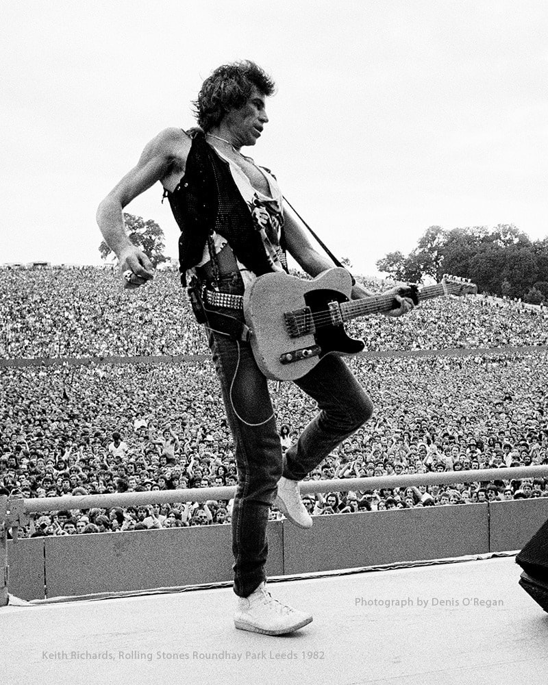ROLLING STONES, Keith Richards Roundhay Park, 1982