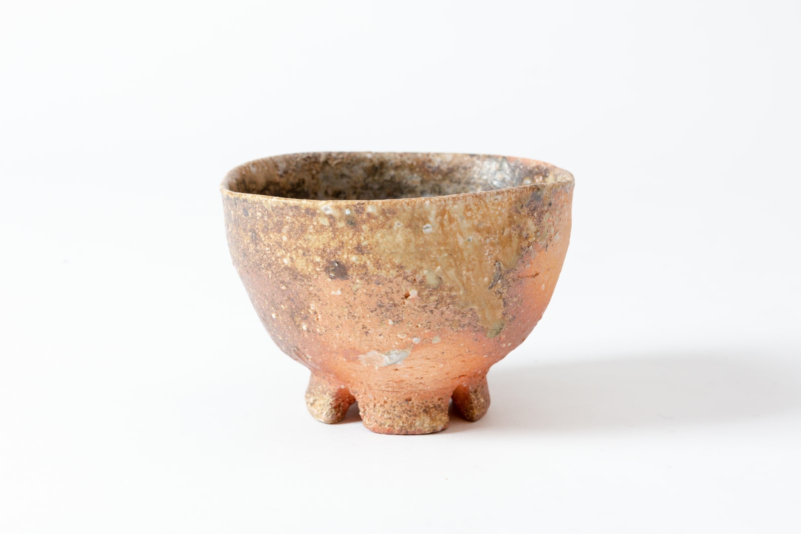 Kan Kishino, 焼〆茶盌 Yakishime Tea Bowl