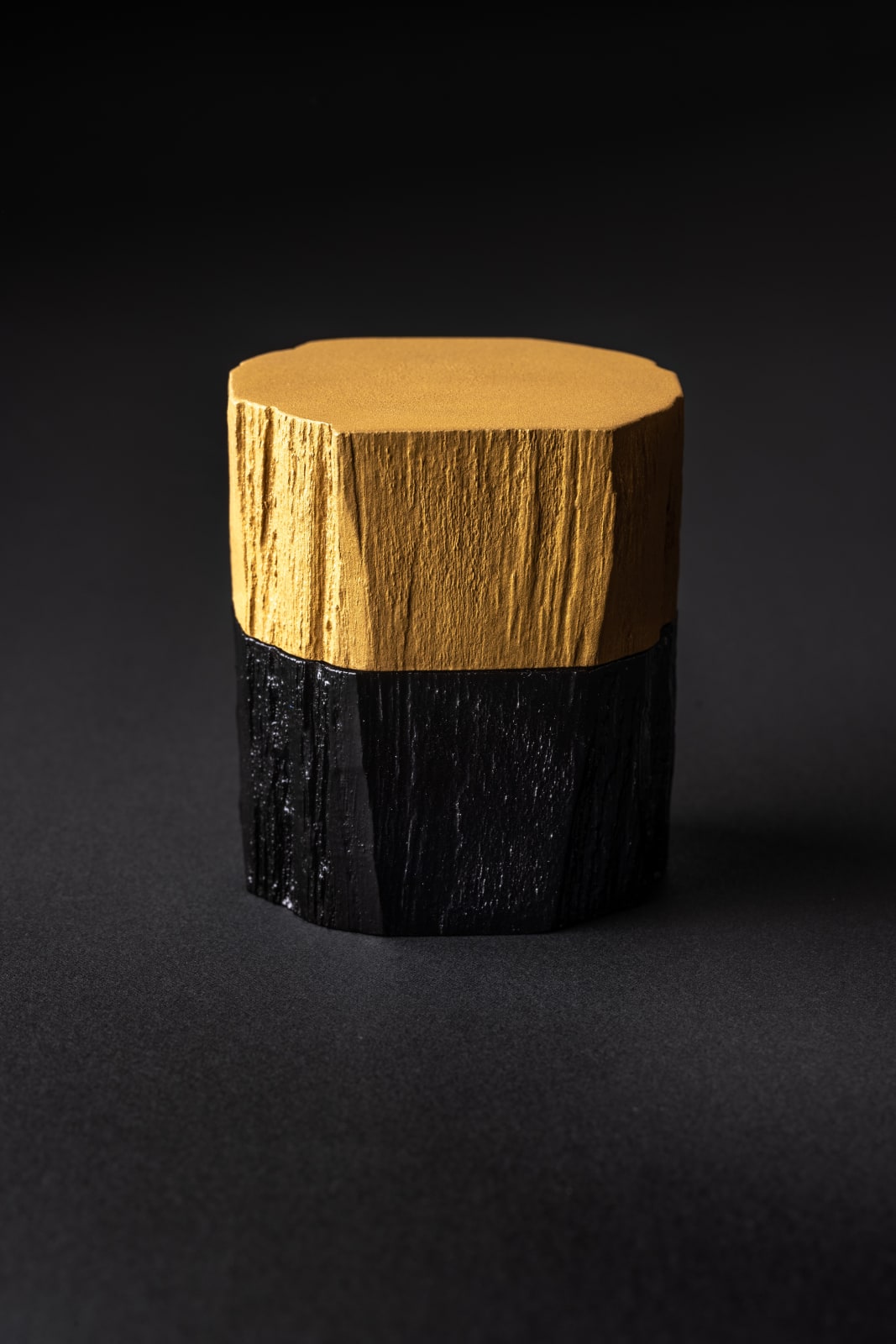Jihei Murase, 金彩鉈削中次 - Hatchet-Shaved Gold Nakatsugi Tea Caddy, 2022