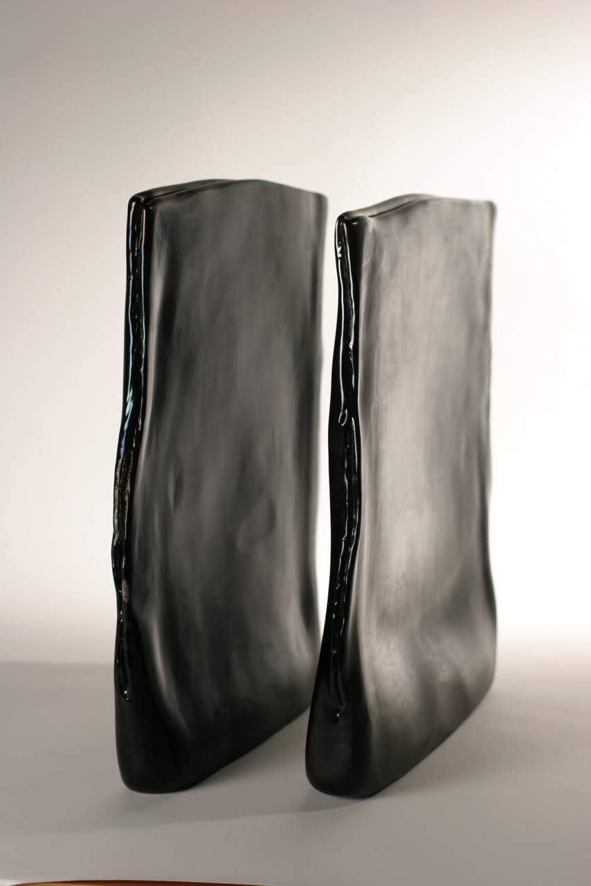 Laura de Santillana, Black cut - Black diptych