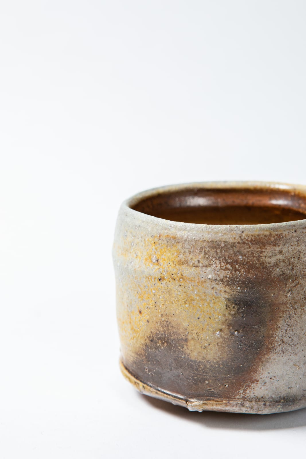 Hiroshi Goseki, Hiyama Bizen Tea Bowl - 桧山備前茶盌（筒型