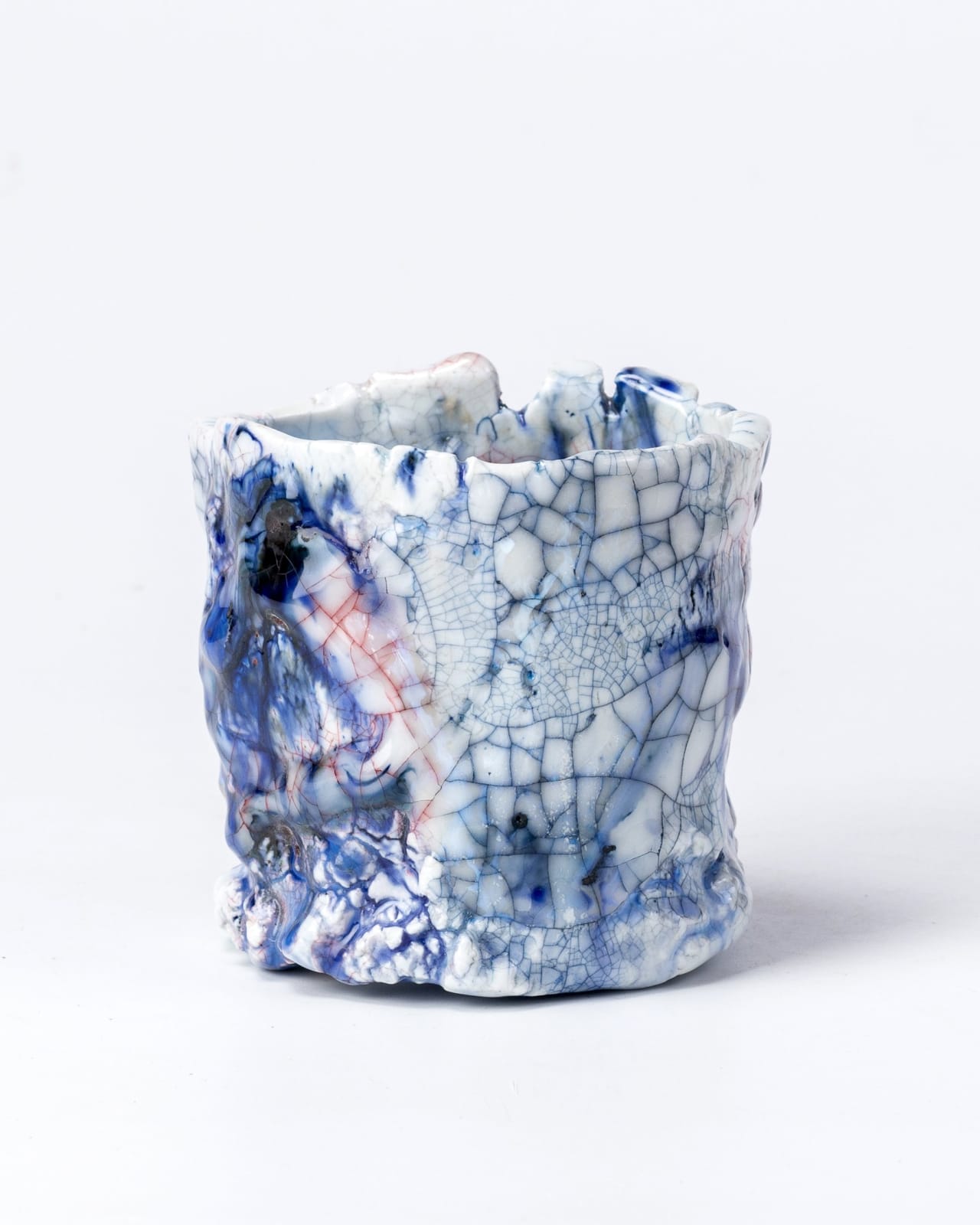 Kodai Ujiie, Ofukei Lacquer Tea Bowl - 漆貫入彩御深井茶盌, 2023