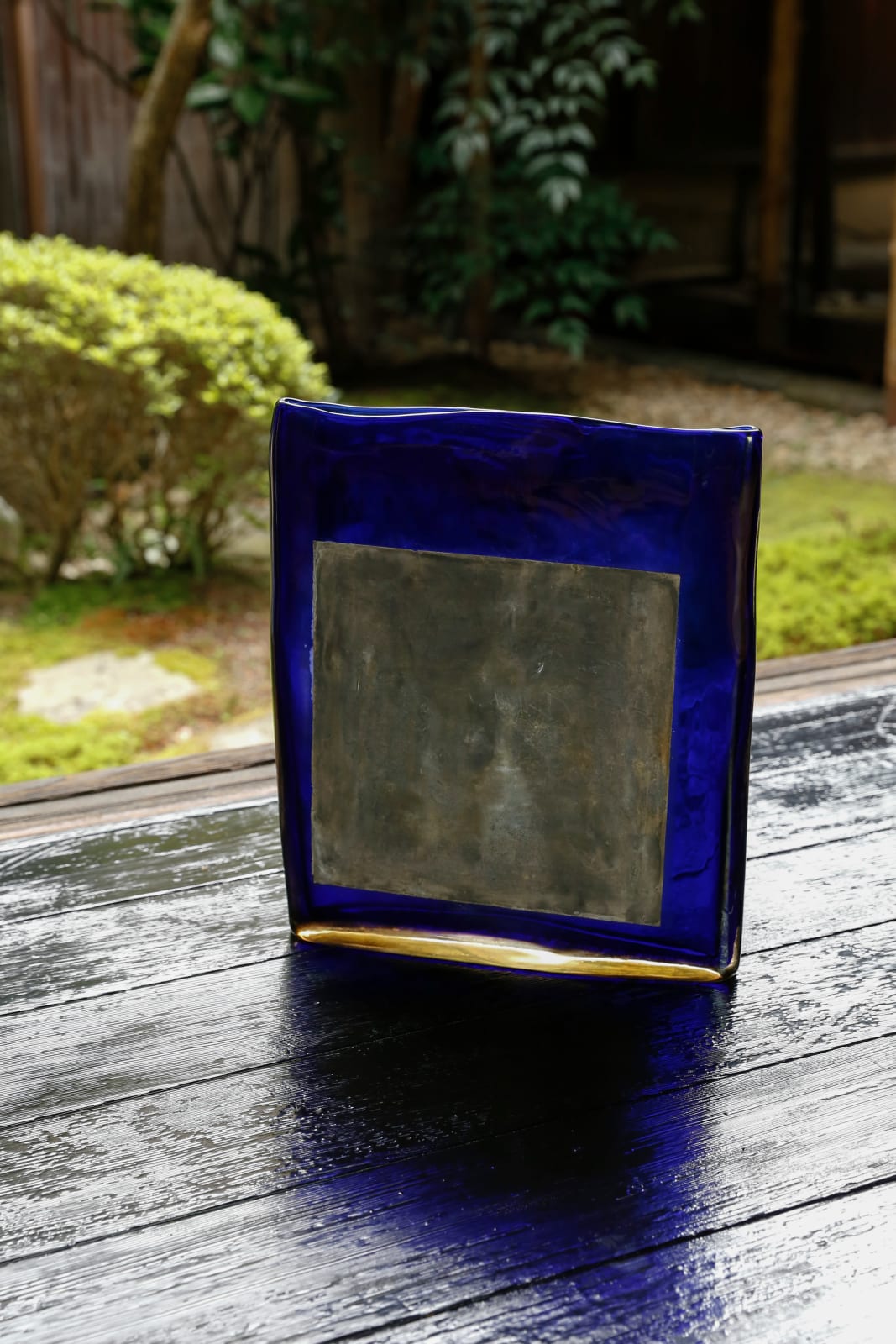 Laura de Santillana, Blue Square Moon and Stars, 2017