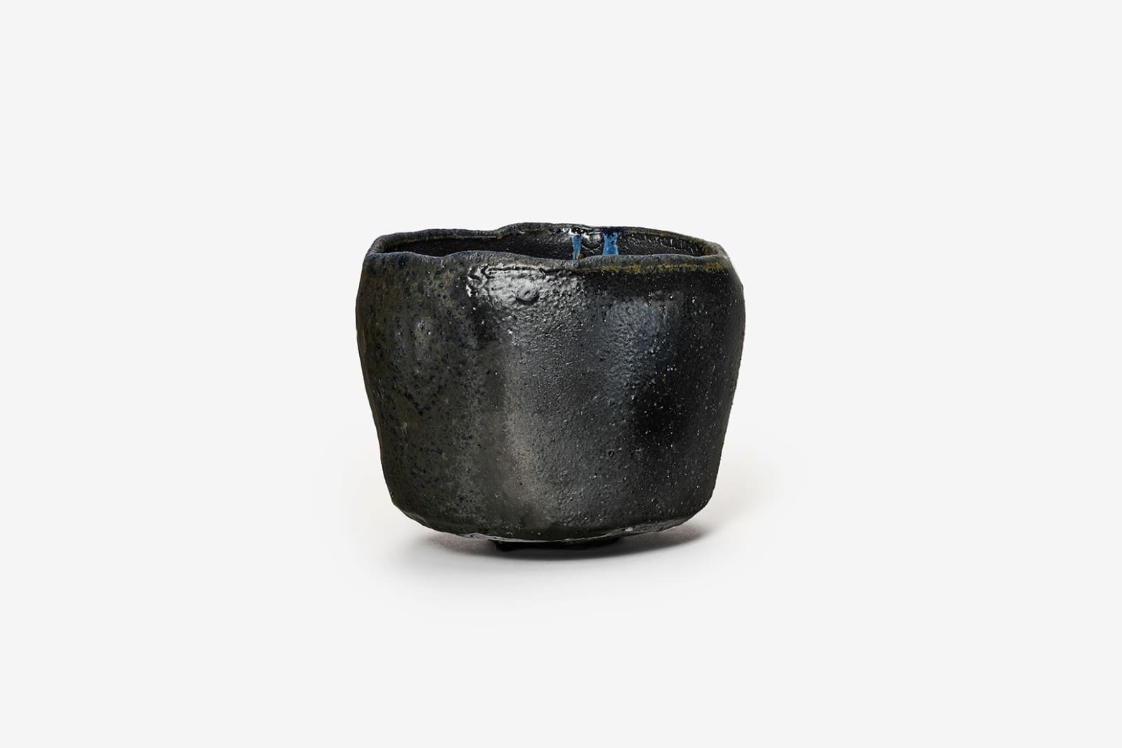 Hiroshi Goseki, Yohen Black Tea Bowl 蒼変黒茶盌, 2024