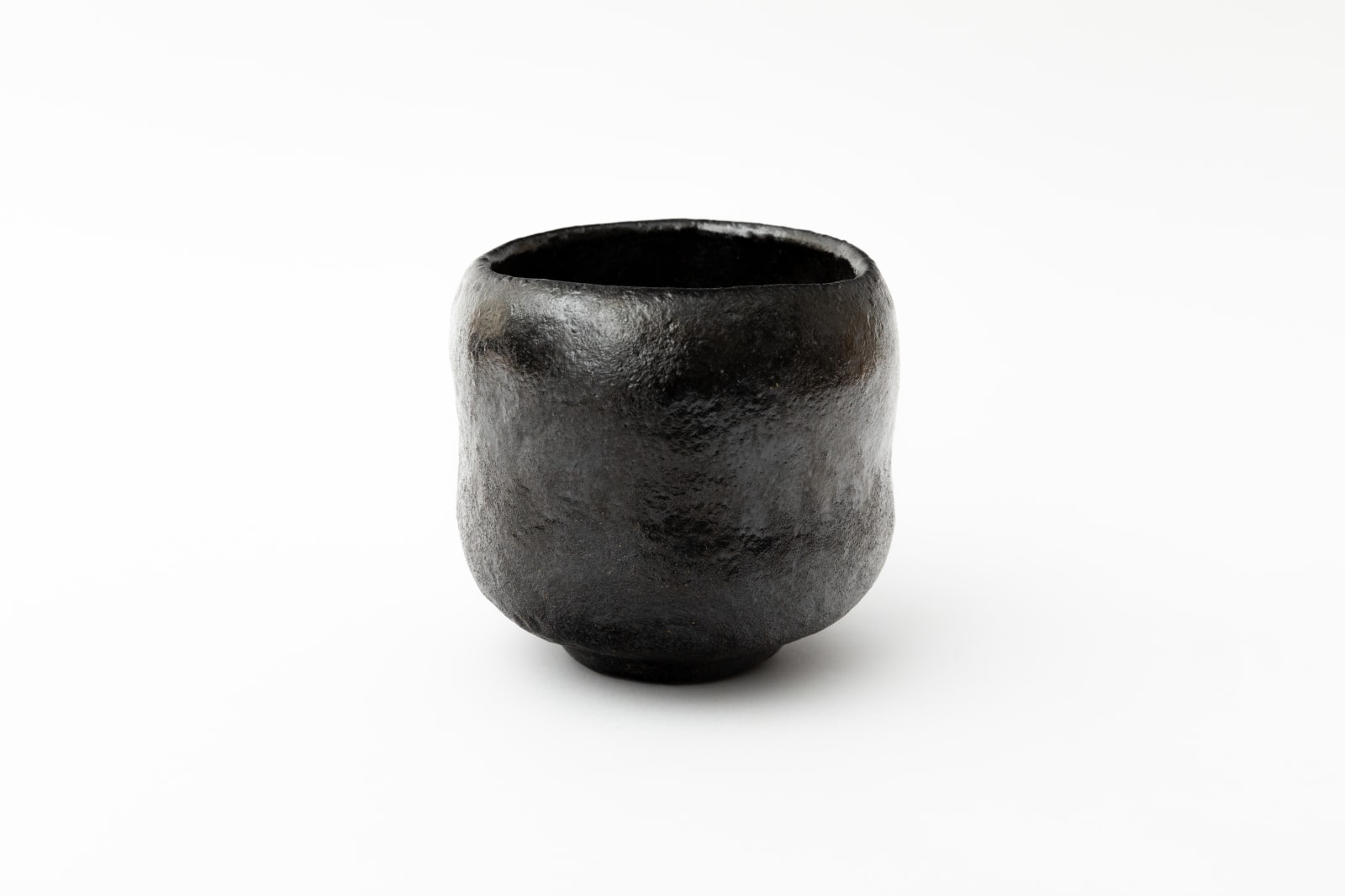 Morimitsu Hosokawa, Black Raku Tea Bowl - 黒楽茶碗