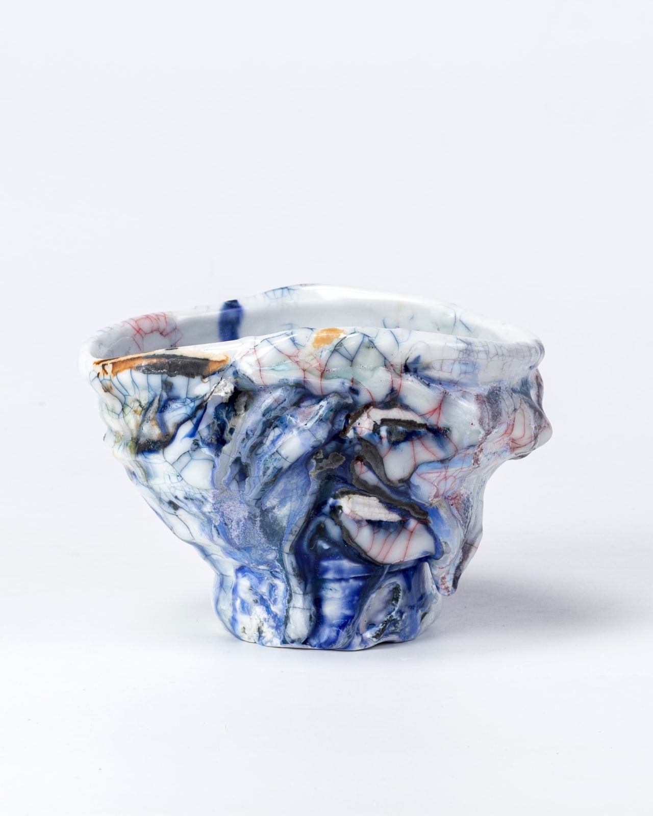 Kodai Ujiie, Ofukei Lacquer Tea Bowl - 漆貫入彩御深井茶盌, 2023
