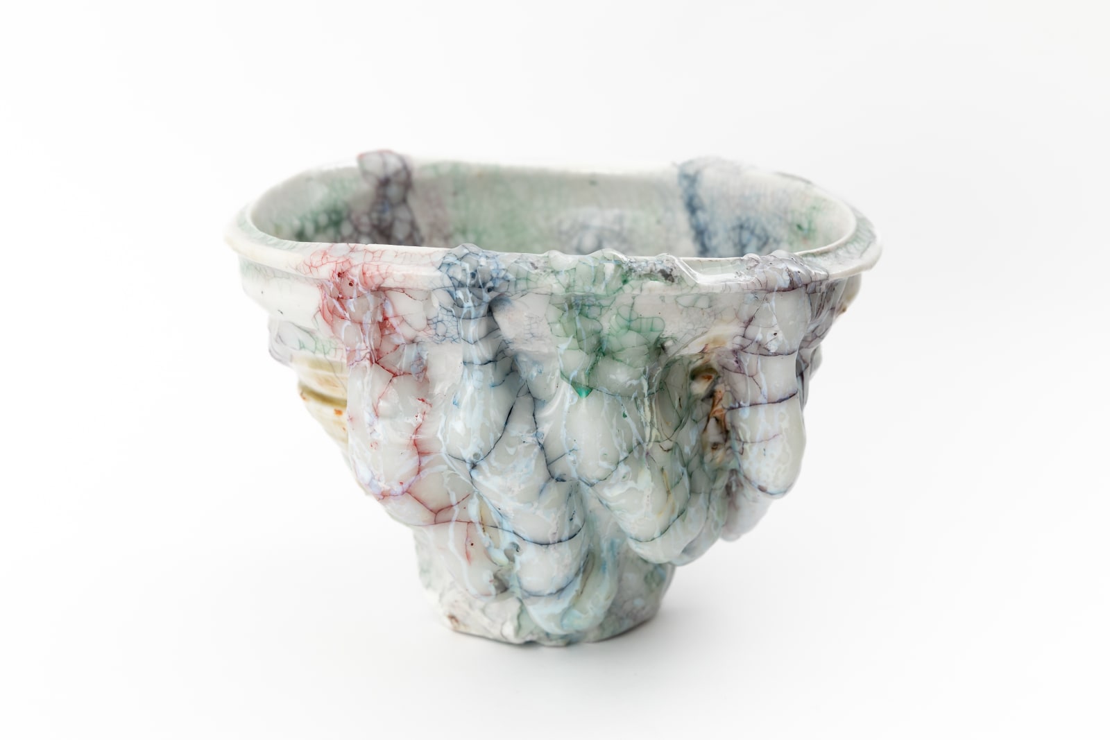 Kodai Ujiie, White Glaze Lacquer Tea Bowl 漆貫彩白釉茶盌, 2024