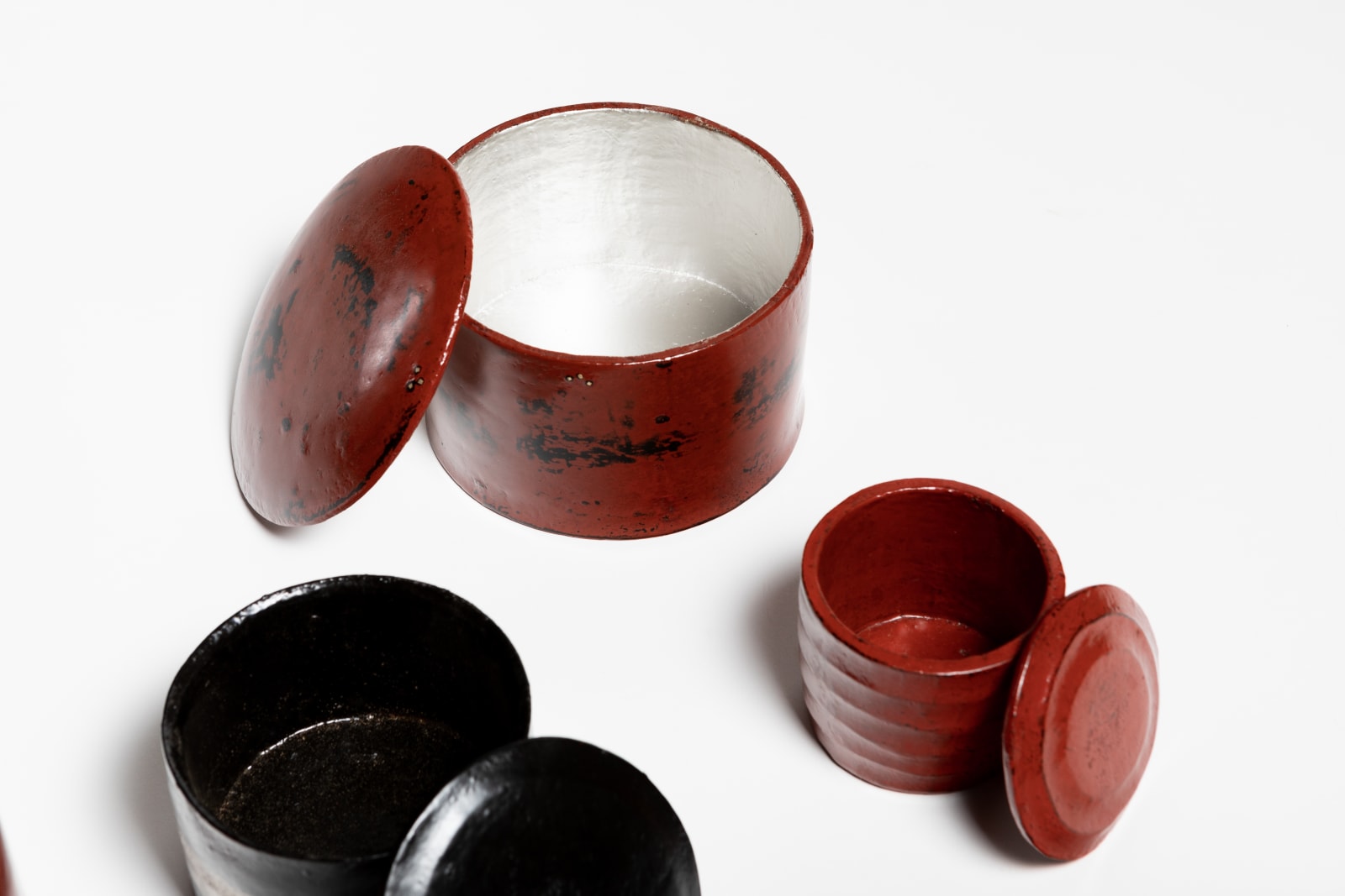 Tohru Matsuzaki, 朱漆内錫丸蓋物