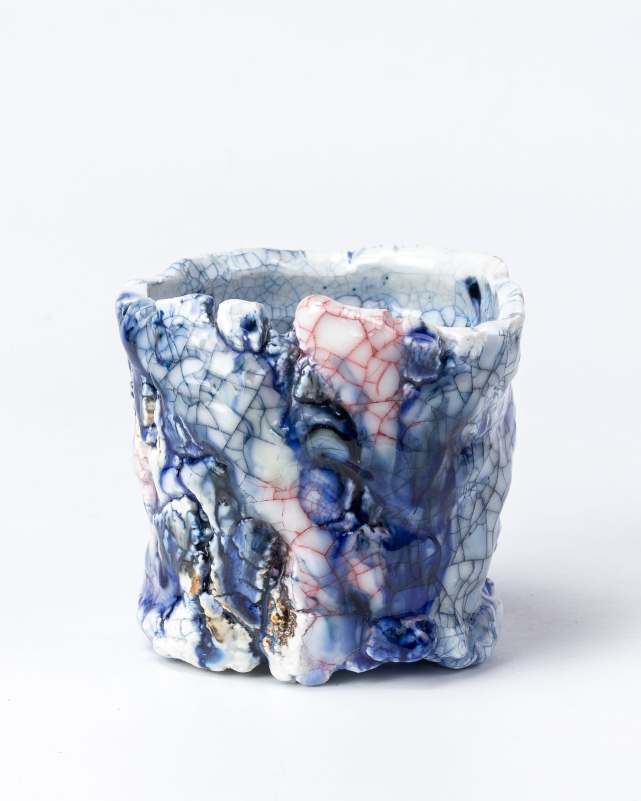 Kodai Ujiie, Ofukei Lacquer Tea Bowl - 漆貫入彩御深井茶盌, 2023