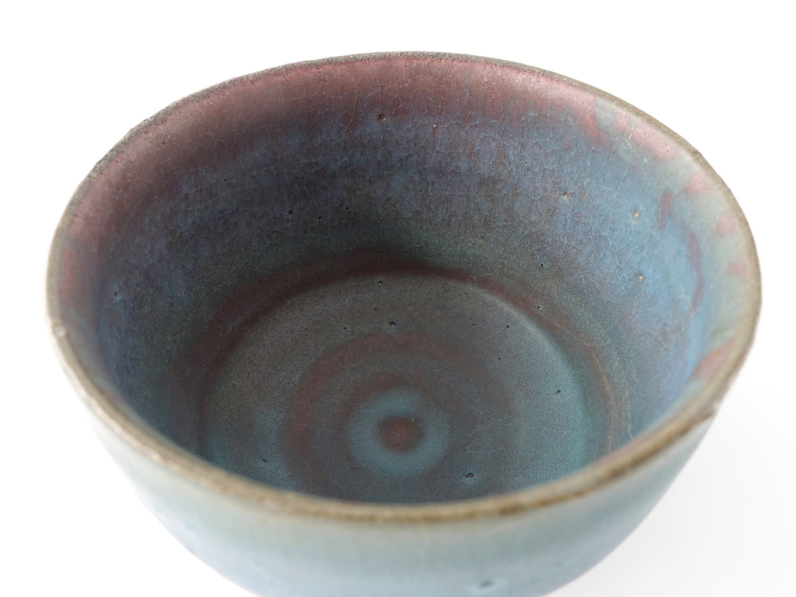 Shin Fujihira, Cinnabar Tea Bowl, 1980