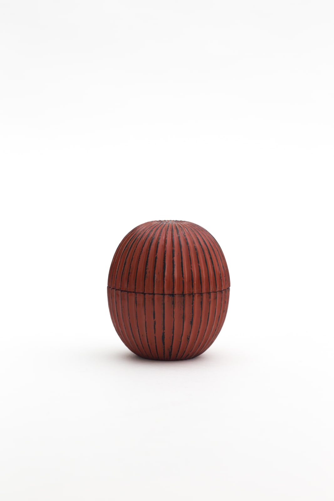 Jihei Murase, Negoro Stripe Curved Tea Caddy, 2019