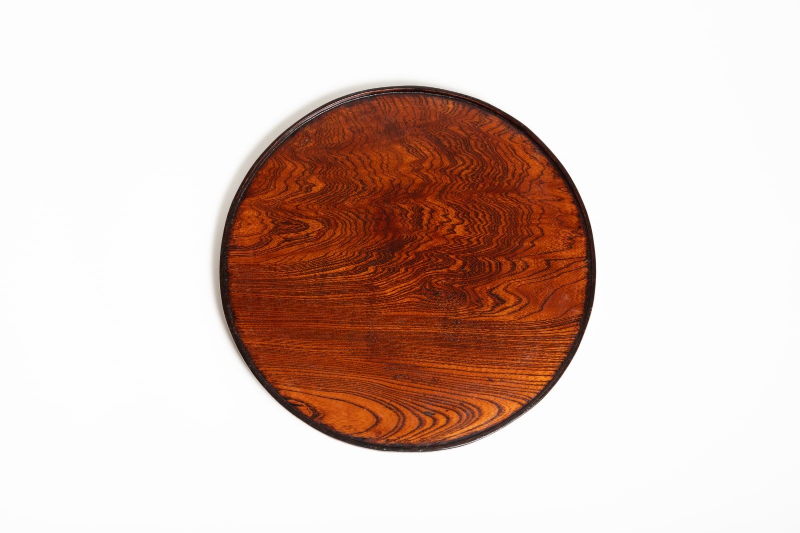 Tohru Matsuzaki, Keyaki black lacquer round tray