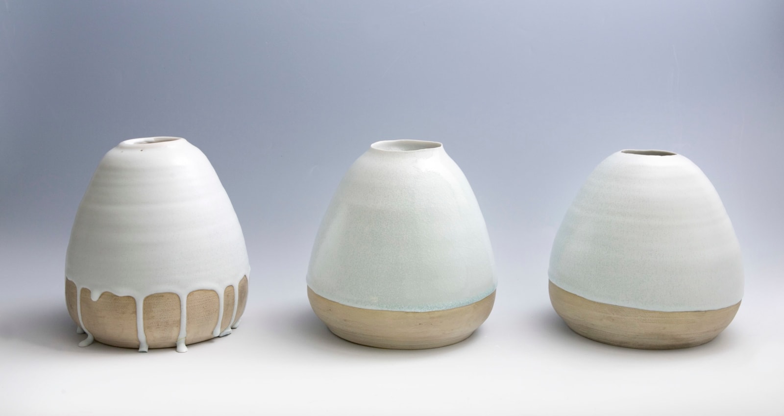 Keiji Ito, Set of Three White Pots
