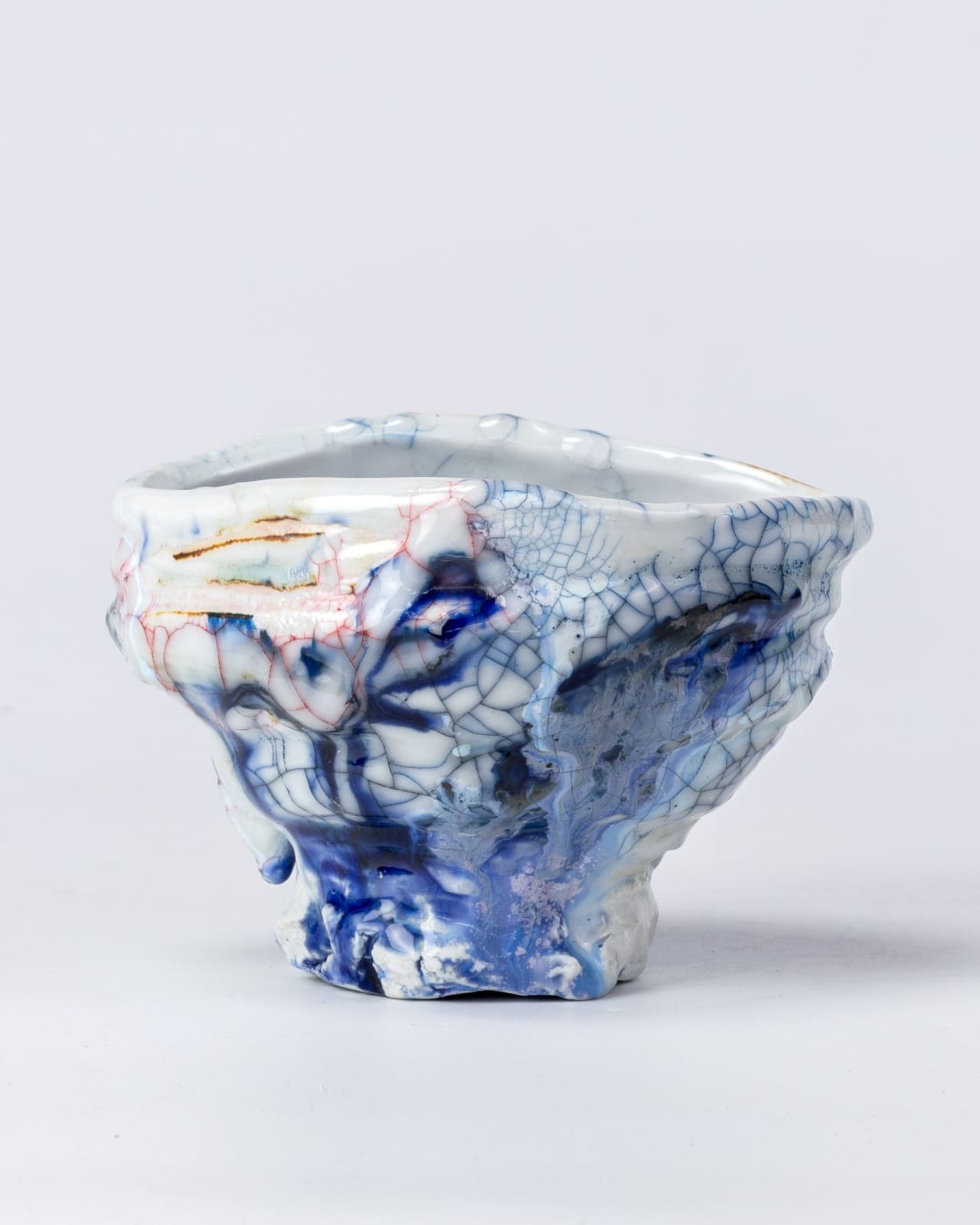 Kodai Ujiie, Ofukei Lacquer Tea Bowl - 漆貫入彩御深井茶盌, 2023