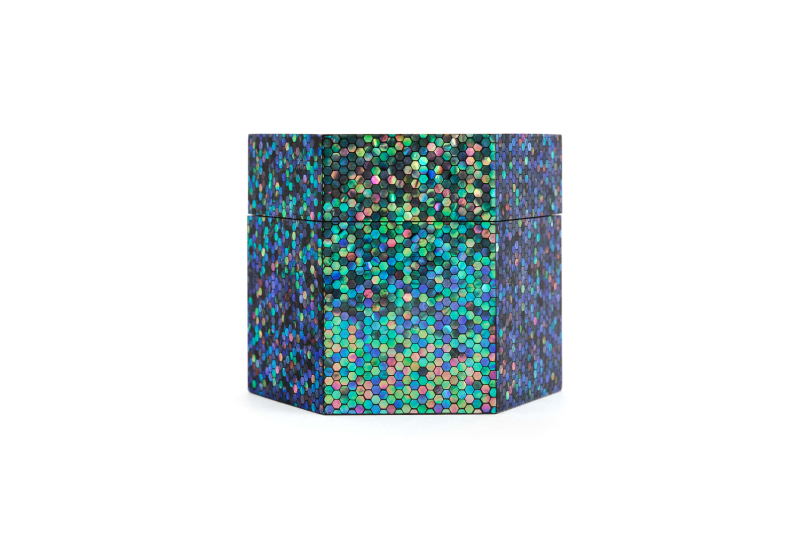 Terumasa Ikeda, "Rutilus" Hexagonal Tea Caddy - 六角水晶窟棗, 2023