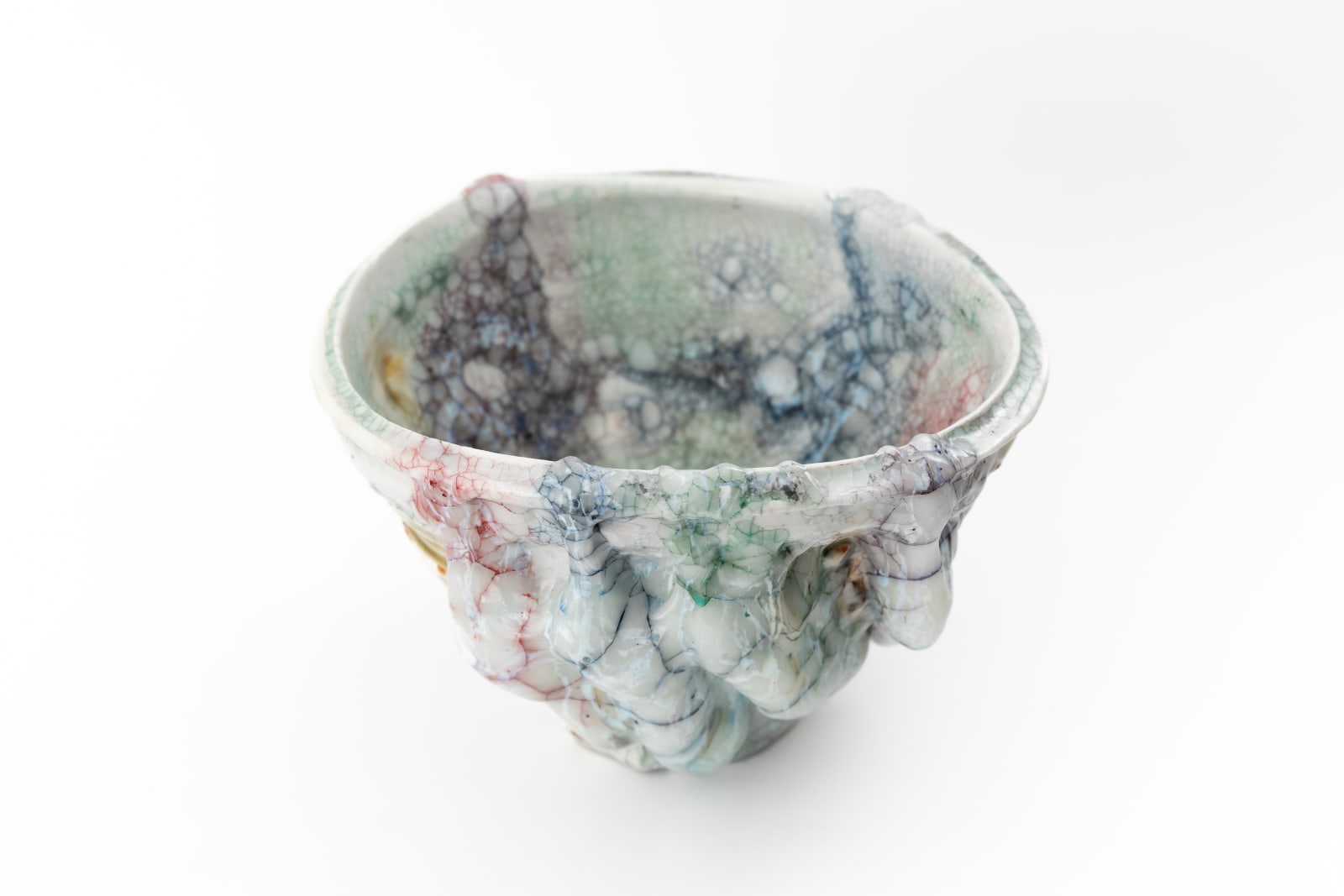 Kodai Ujiie, White Glaze Lacquer Tea Bowl 漆貫彩白釉茶盌, 2024