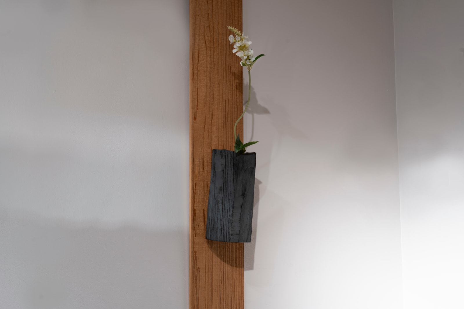 Jihei Murase, Silver Hatchet-Shaved Mounted Flower Vase, 2022