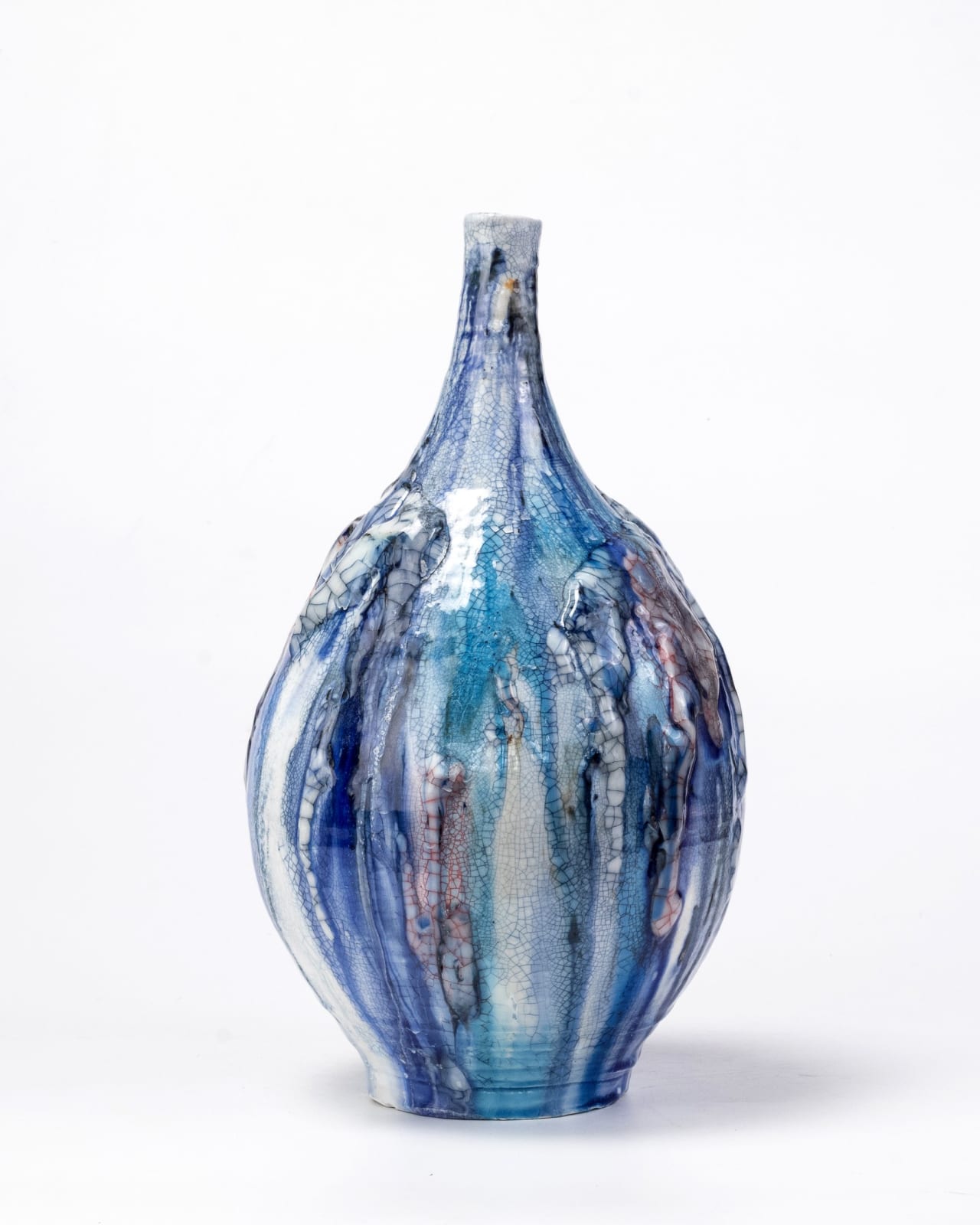 Kodai Ujiie, Ofukei Lacquer Vase - 漆貫入彩御深井中壺, 2023 | Ippodo Gallery