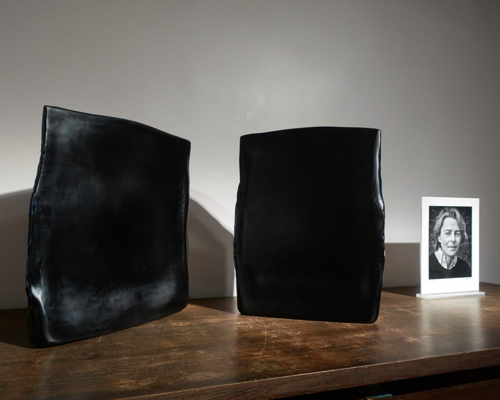 Laura de Santillana, Black Cut Diptych, 2005