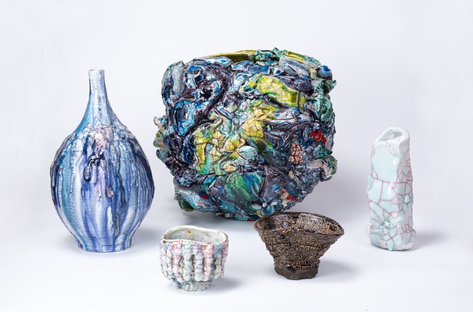 Kodai Ujiie, Oribe Lacquer Jar - 織部漆朱塗大壺, 2023
