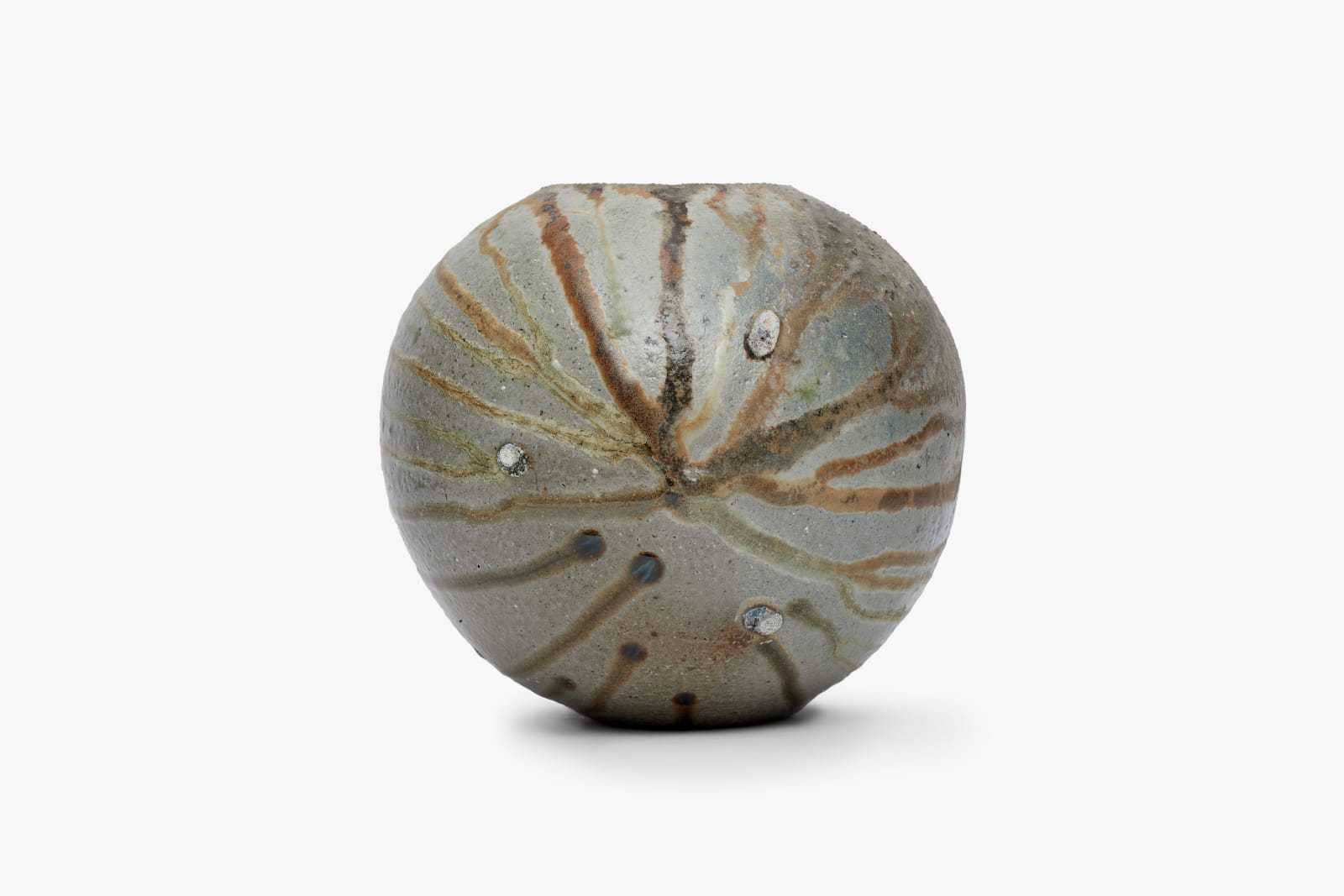 Hiroshi Goseki, Hiyama Bizen Round Jar 桧山備前丸壺, 2024