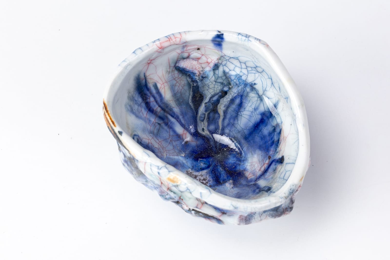 Kodai Ujiie, Ofukei Lacquer Tea Bowl - 漆貫入彩御深井茶盌, 2023