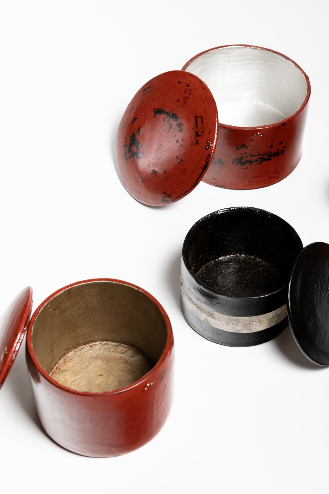 Tohru Matsuzaki, 朱漆内錫丸蓋物