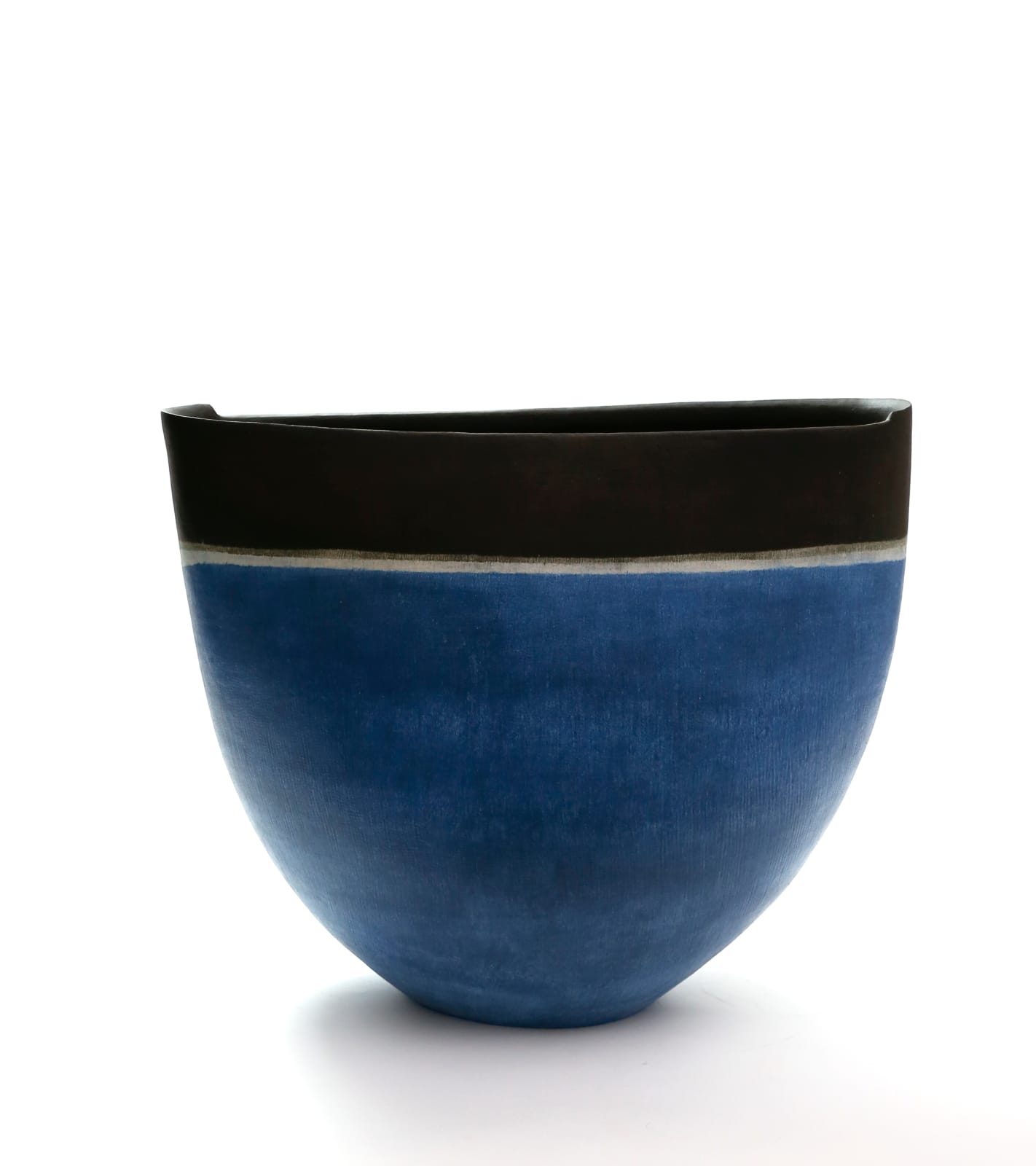 Mitsukuni Misaki, Blue Color-Glazed Mud Vessel - 彩釉泥器, 2017