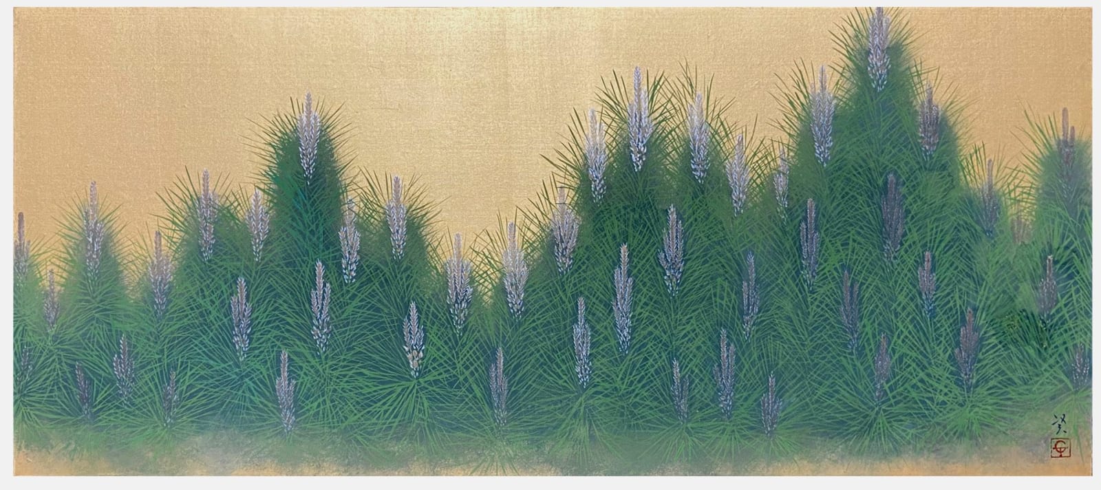 Ken Matsubara, Gilded Pines 松, 2022