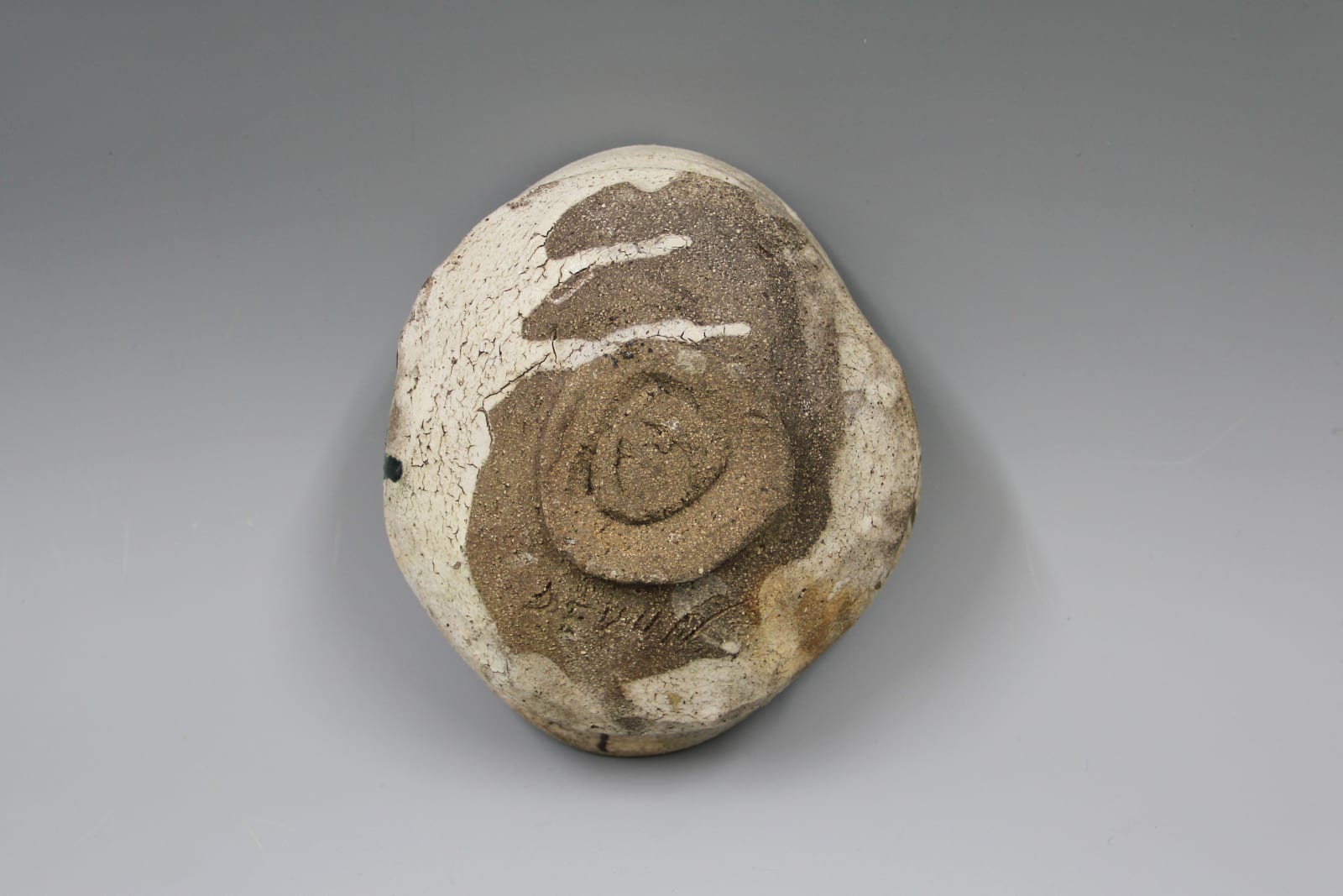 Shiro Tsujimura, Tea Bowl, Oribe Style, Created in Devon, 1993