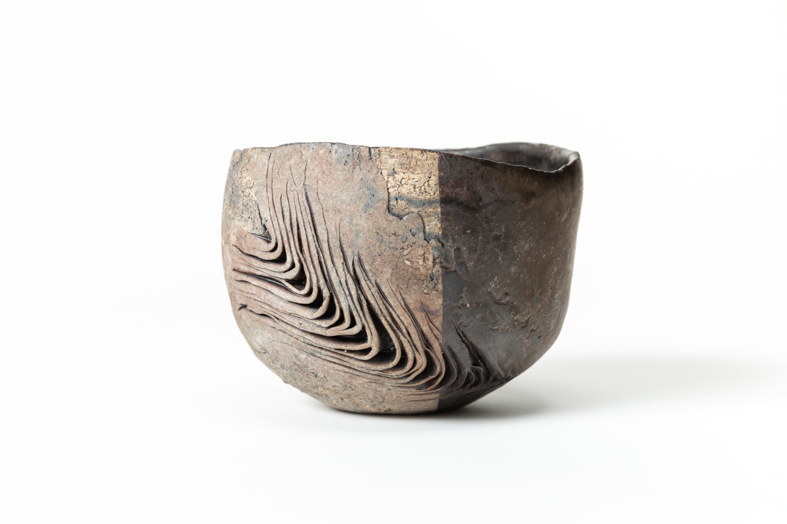 Yukiya Izumita, Sekisoh Kake-wake-glazed Tea Bowl 積層掛け分け盌, 2024