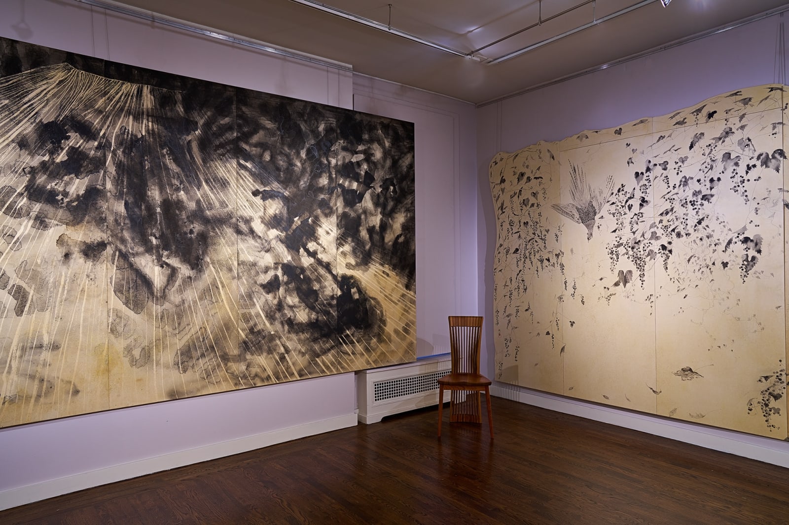 Ikuro Yagi, Grape Vines and Pheasant 葡萄雉図, 2009