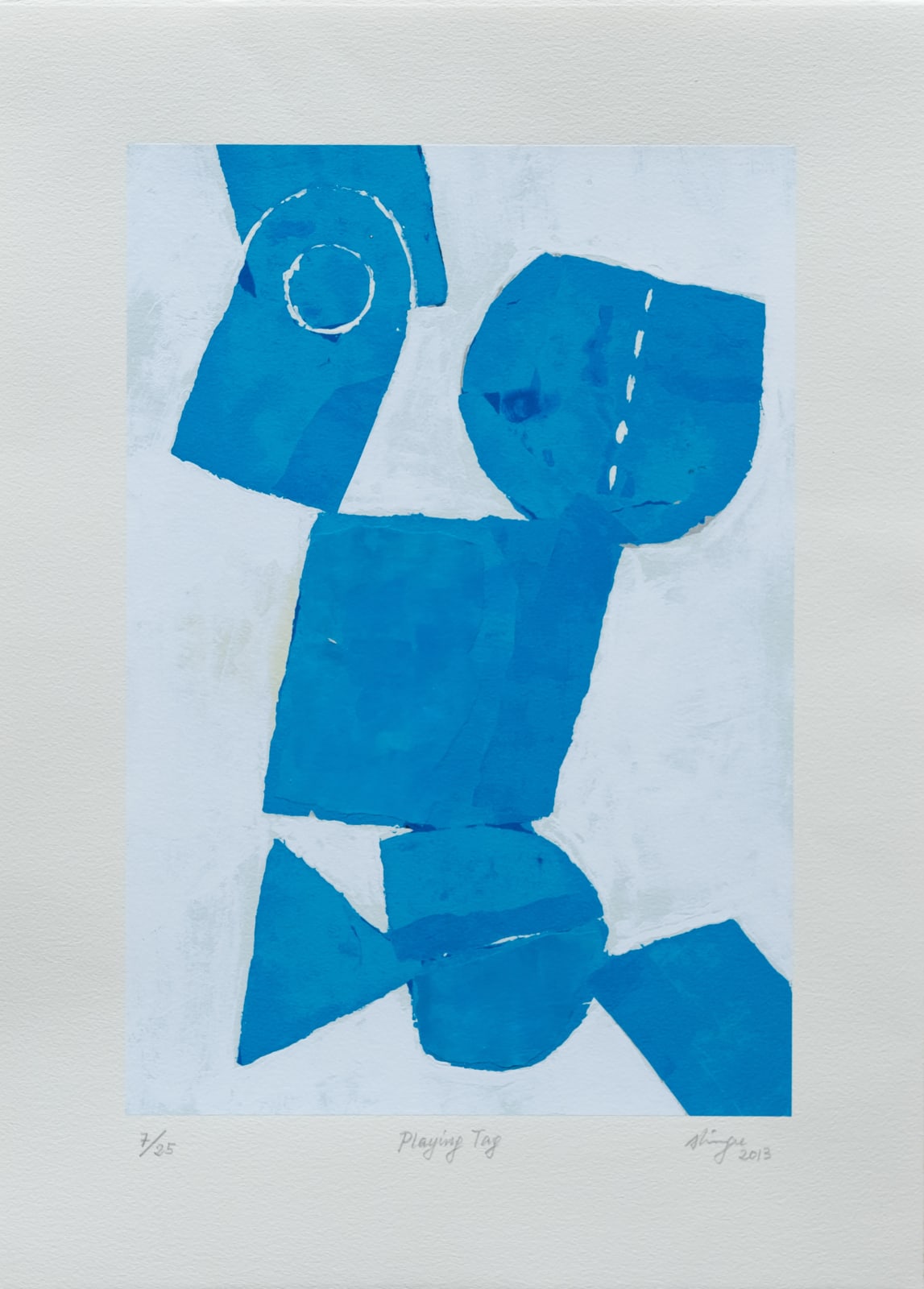 Susumu Shingu, コラージュ 「鬼ごっこ」Playing Tag (Edition 7/25), 2013