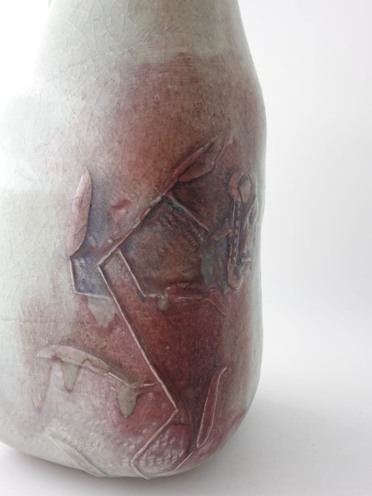 Shin Fujihira, Cinnabar Pot, 1980