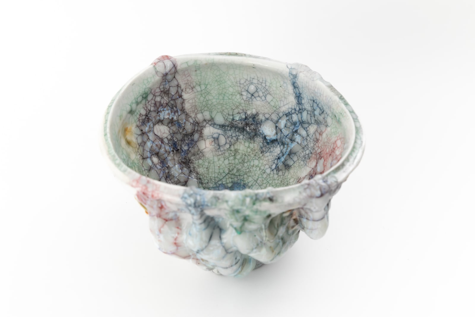 Kodai Ujiie, White Glaze Lacquer Tea Bowl 漆貫彩白釉茶盌, 2024