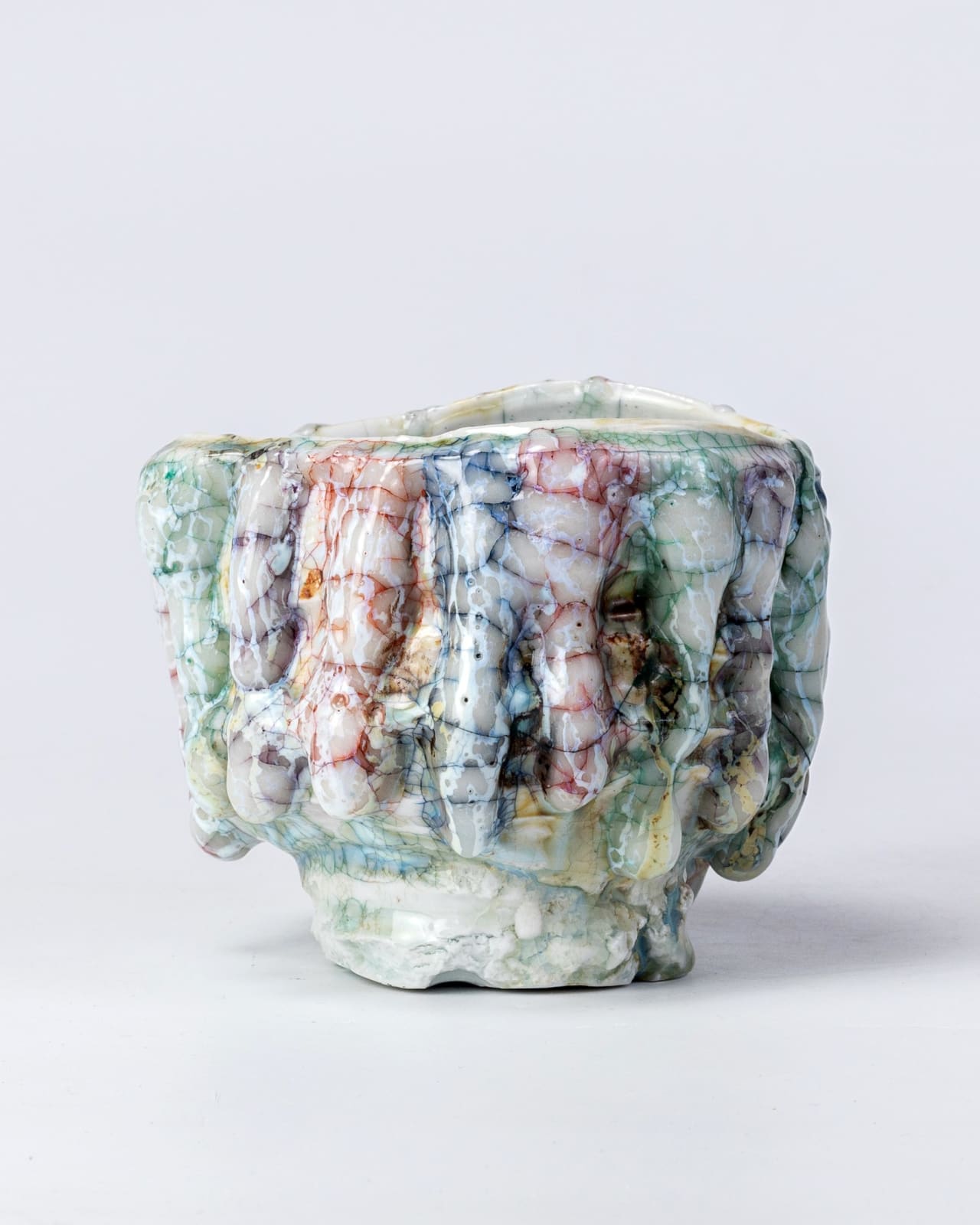 Kodai Ujiie, White Glaze Lacquer Tea Bowl - 漆貫入彩白釉茶盌, 2023