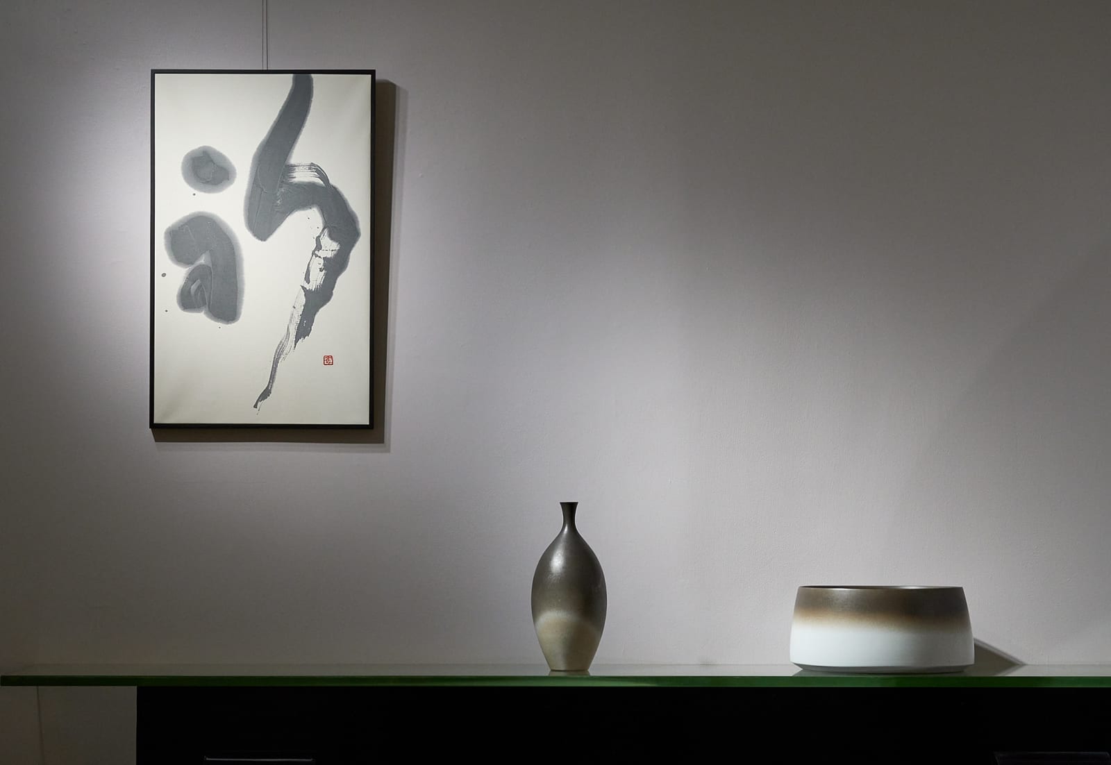 Kiyoko Morioka, Black cylindrical vase - 黒筒型鉢 , 2020