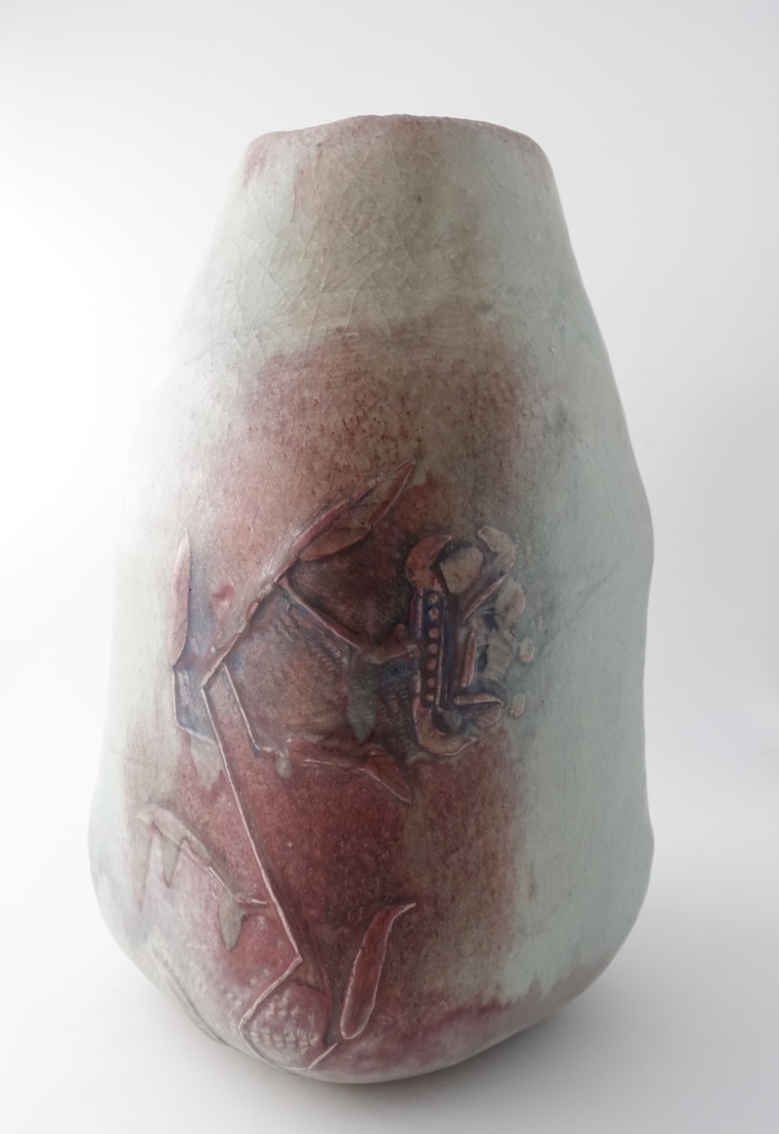 Shin Fujihira, Cinnabar Pot, 1980