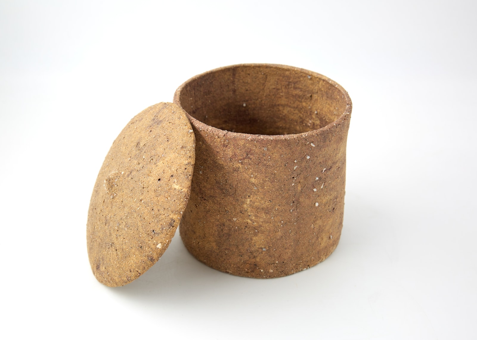 Shinobu Kawase, 焼締容器 / 翠瓷盒子 Celadon Incense Burner