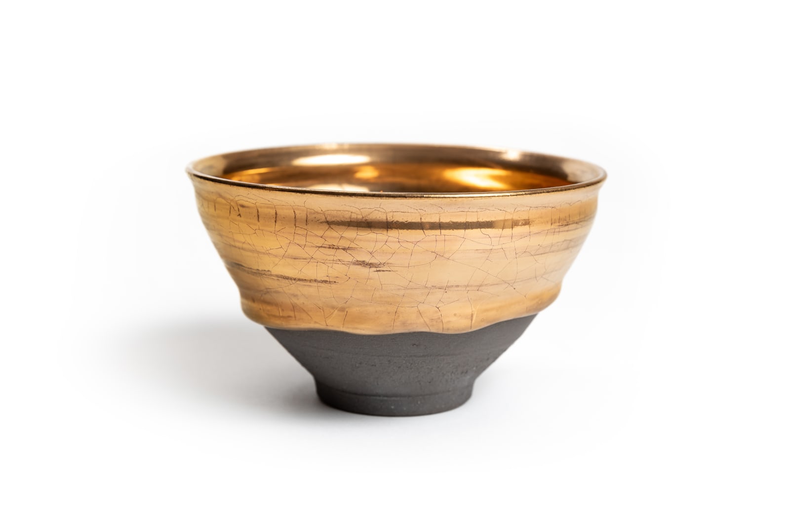 笑点　ゴールドお茶碗　金の丼 Noriyuki Furutani, Gold Tenmoku Tea Bowl 金天目茶盌, 2024