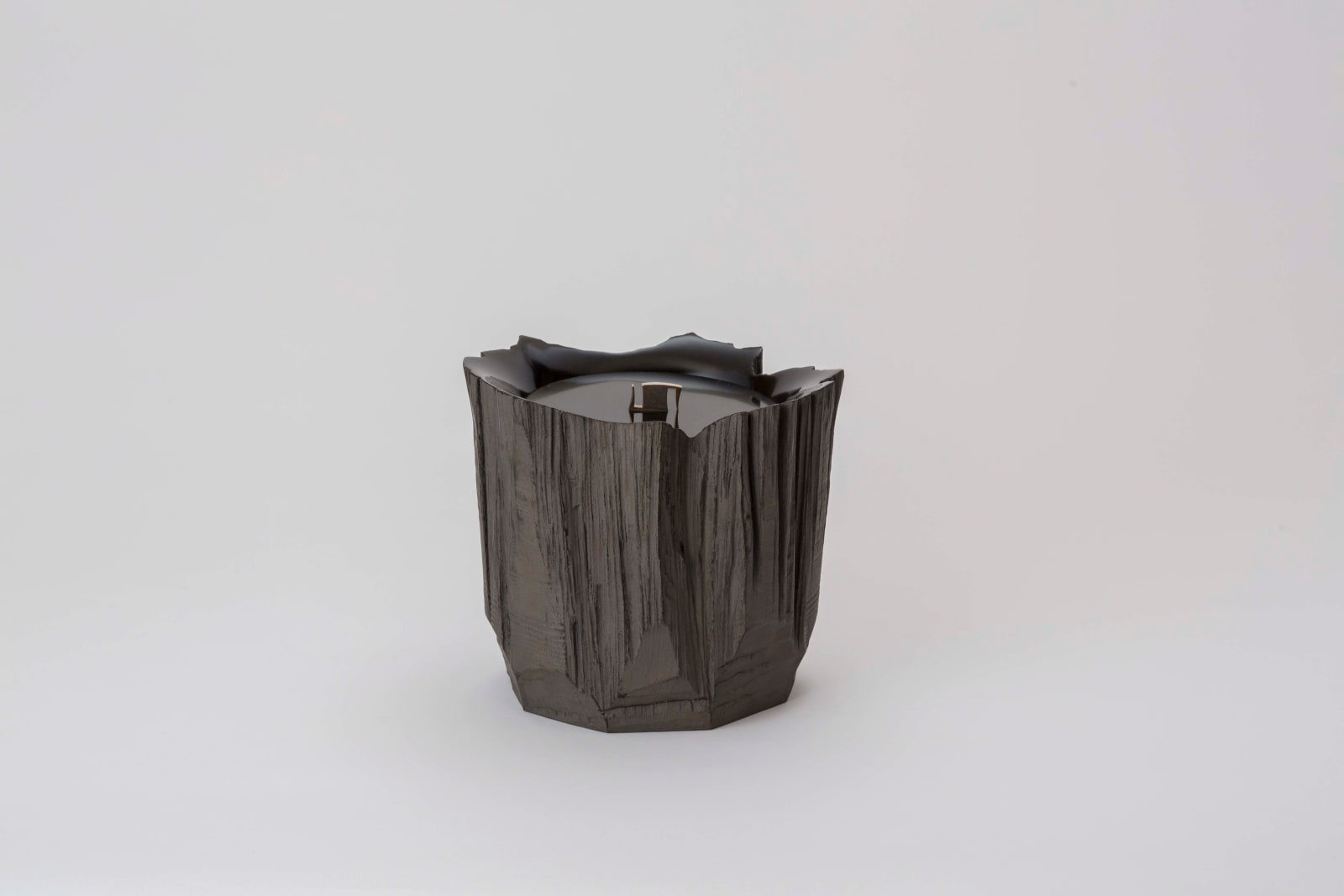 Jihei Murase, Hatchet-Shaved Silver Water Container, 2022