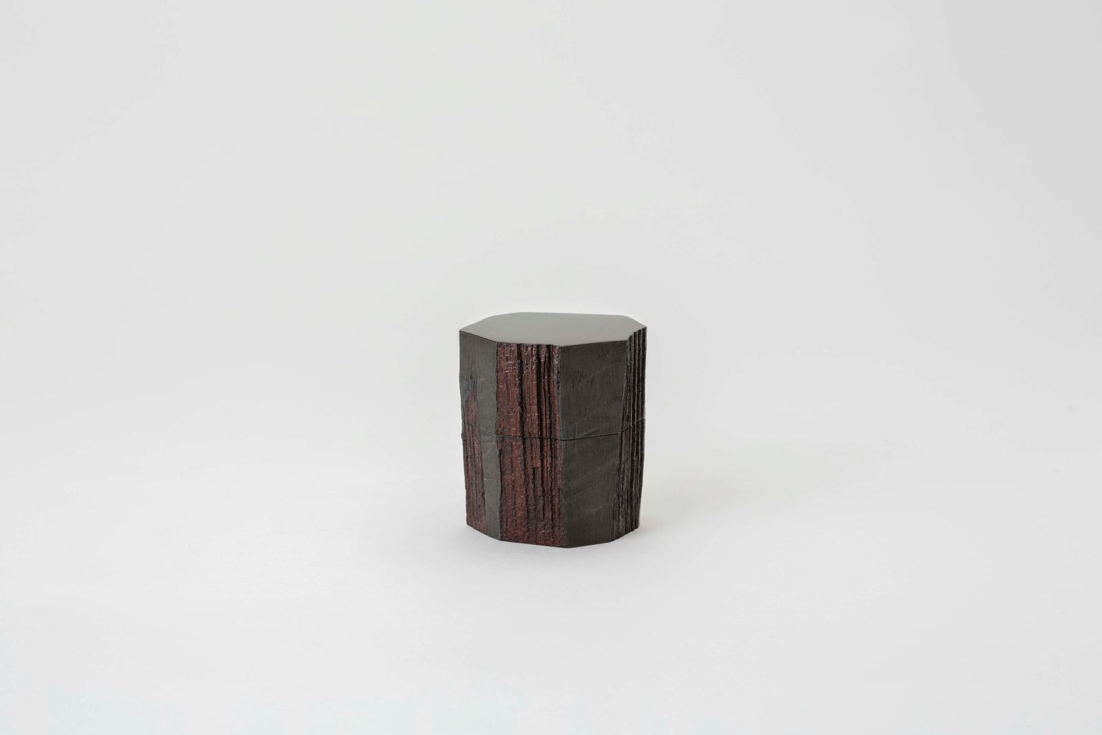 Jihei Murase, Suri-Urushi Hatchet-Shaved Silver Nakatsugi Tea Caddy, 2022