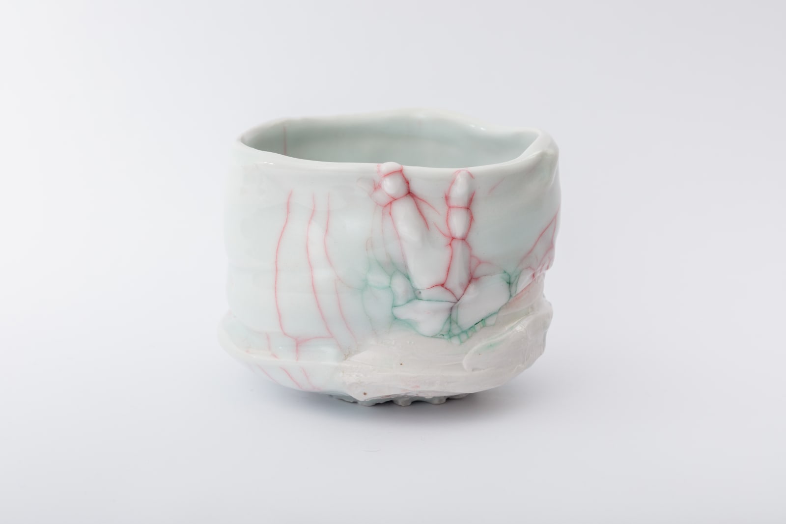 Kodai Ujiie, Celadon and Lacquer Tea Bowl, 2021