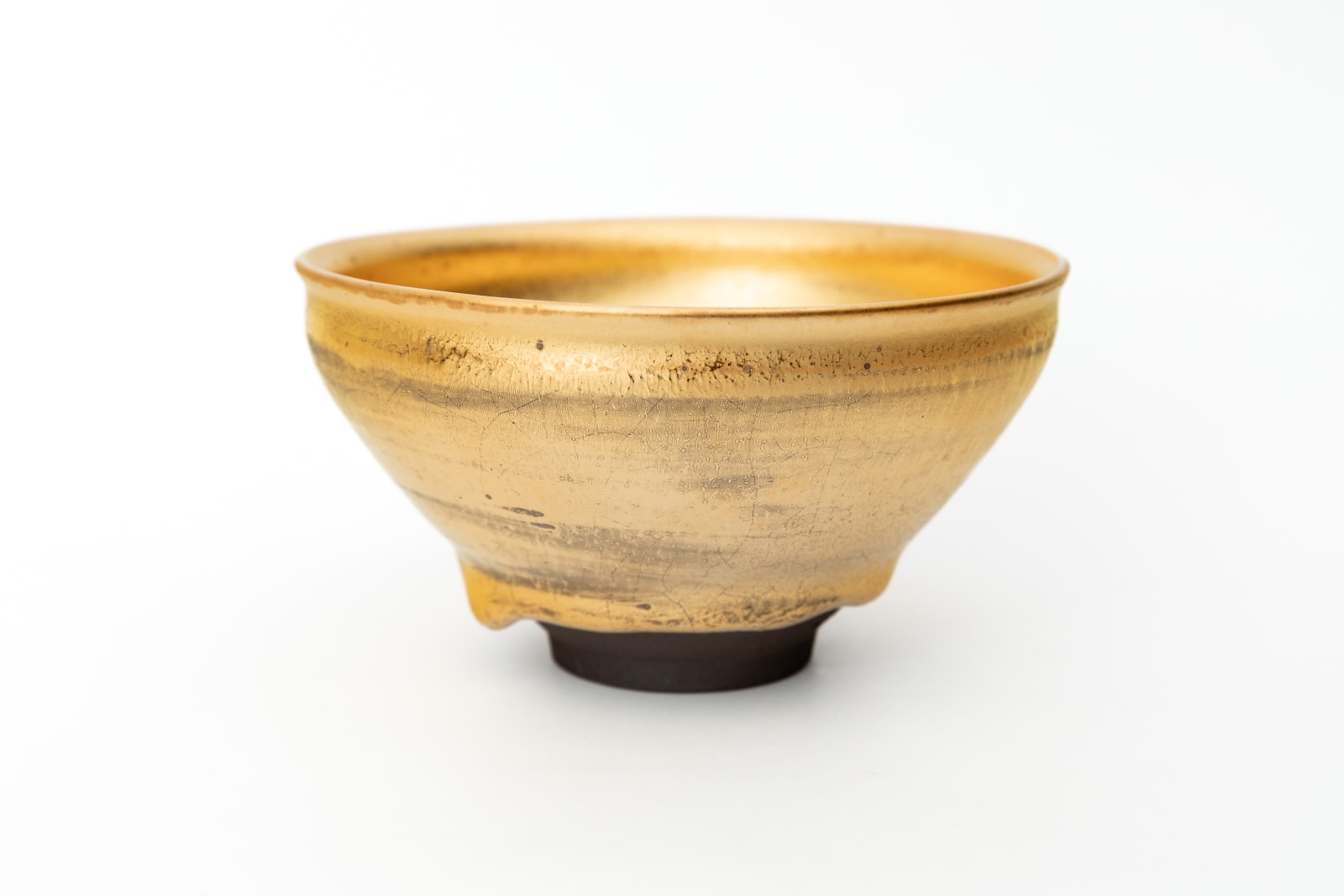 笑点　ゴールドお茶碗　金の丼 Noriyuki Furutani, Gold Tenmoku Tea Bowl 金天目茶盌, 2025