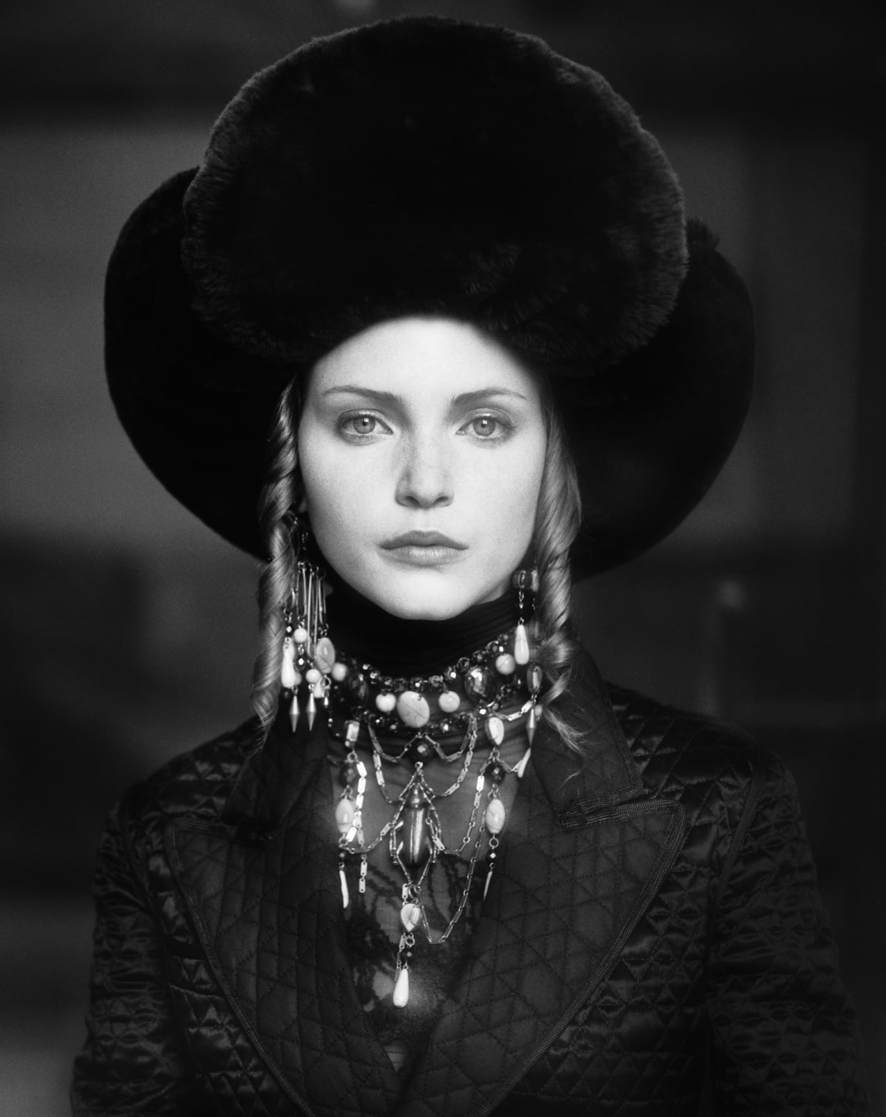 Max Vadukul, Fin de Siècle, Nadja Auermann, for Vogue Paris, 1993