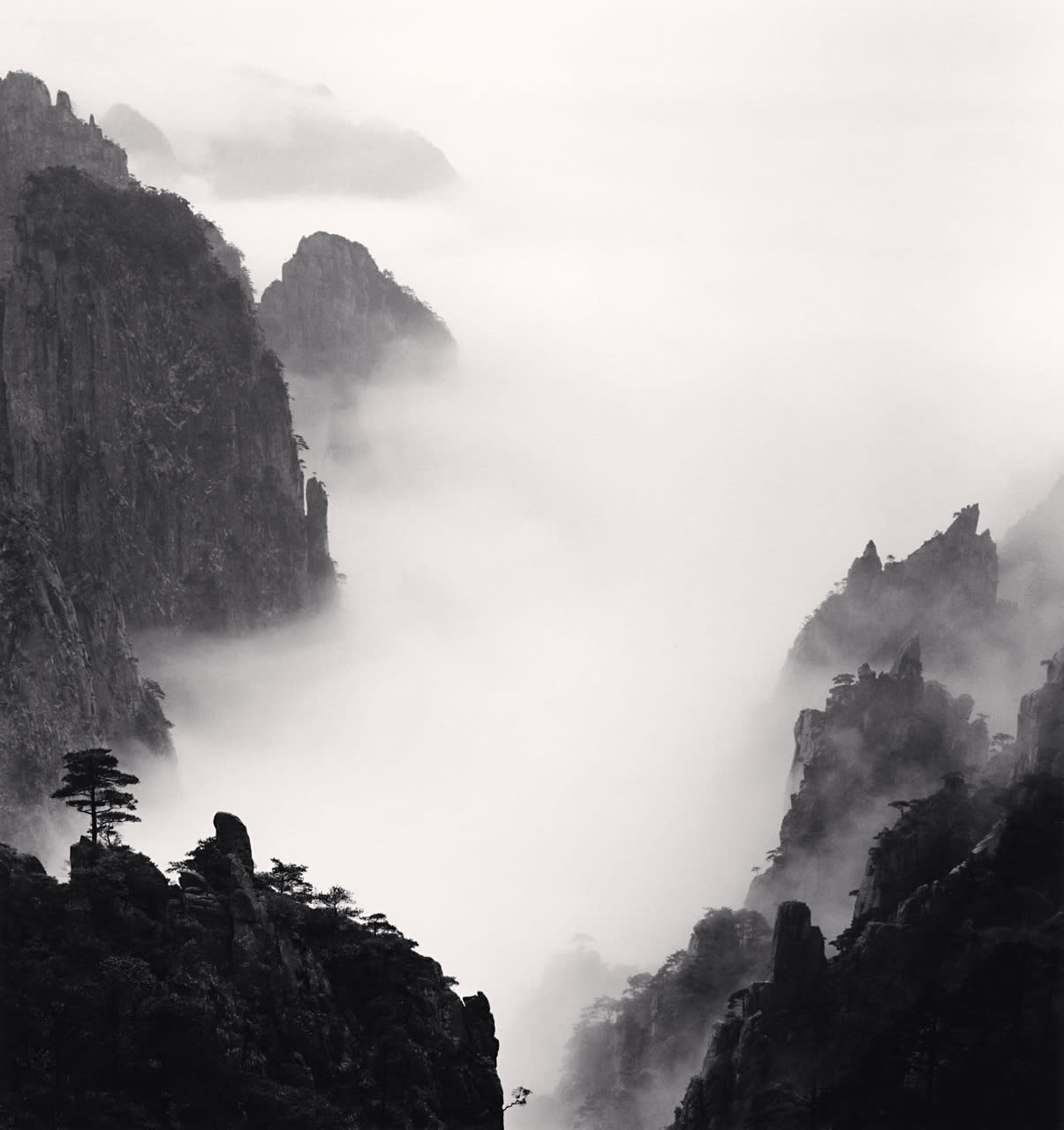 Michael Kenna, Huangshan Mountains, Study 8, Anhui, China Michael Kenna, Huangshan Mountains, Study 8, Anhui, China