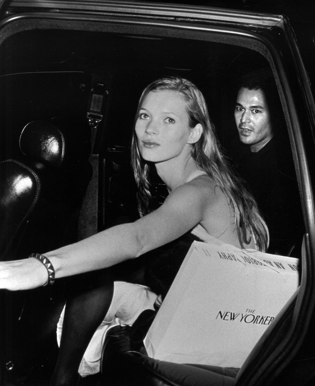 Ron Galella, Kate Moss leaving a dinner party honoring Richard Avedon hosted by Random House and The New Yorker, New York City, New York, September, 1993