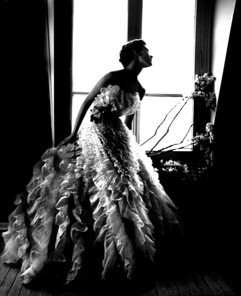 Lillian Bassman, Fantasy on the Dancefloor, Barbara Mullen, dress by Christian Dior, Paris, 1949