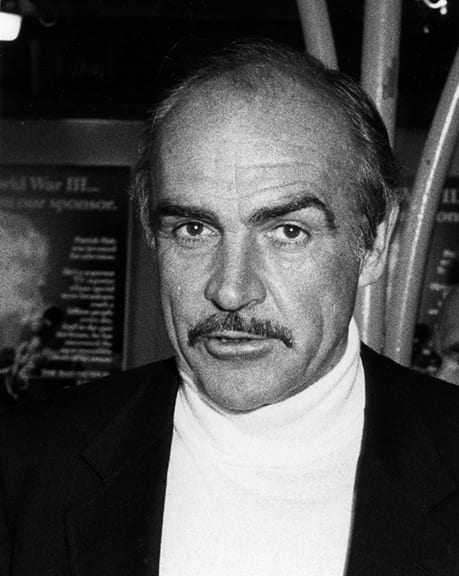 Ron Galella, Sean Connery at the premiere of "Wrong Is Right", in Hollywood, California, 1982
