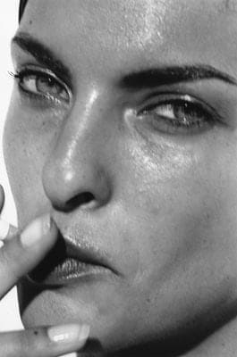 Peter Lindbergh, Linda Evangelista, Pin-up Studio, for Stern magazine, 1990